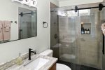 Guest bathroom with a walk-in shower